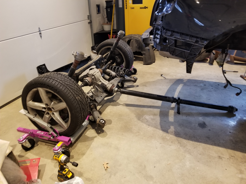 One A4 Avant rear axle, all out.